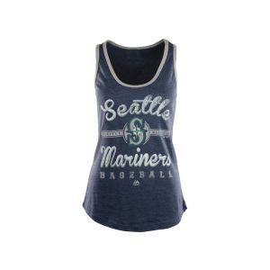 Seattle Mariners Majestic MLB Womens Authentic Tradition Tank