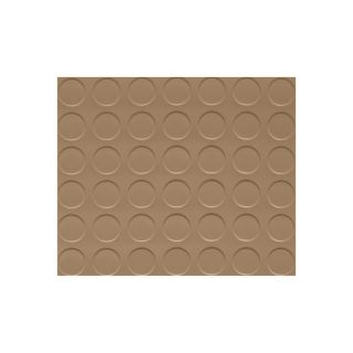 G Floor Garage/Shop Floor Coverings   7 1/2ft. x 17ft., Coin Design, Sandstone,