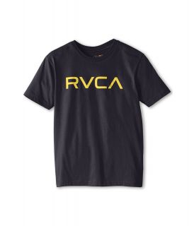 RVCA Kids Big RVCA Boys Short Sleeve Pullover (Navy)