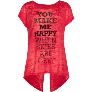 Make Me Happy Girls Tulip Back Top Rose In Sizes Large, Small, X Larg