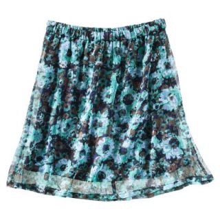 Mossimo Supply Co. Juniors Chiffon Crinkle Skirt   Flag Blue XL(15 17)