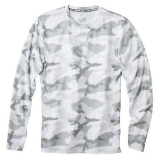 C9 by Champion Mens Power Core Compression Long Sleeve Tee   White Camo S