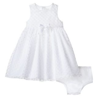 TEVOLIO Newborn Girls Dress   White 3 M