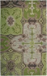 Hand tufted Sovereignty Green Rug (5 X 8)
