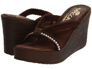 Sbicca Jewel Womens Wedge Shoes (Brown)