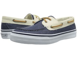 Sperry Top Sider Bahama 2 Eye Leather/Canvas Mens Shoes (Navy)