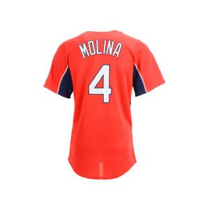St. Louis Cardinals Yadier Molina Majestic MLB Team Leader Player Jersey