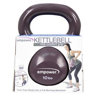 Empower Comfort Grip Kettlebell With DVD 10Lb   Pink