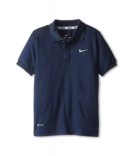 Nike Kids Dri FIT S/S Polo Boys Short Sleeve Pullover (Brown)