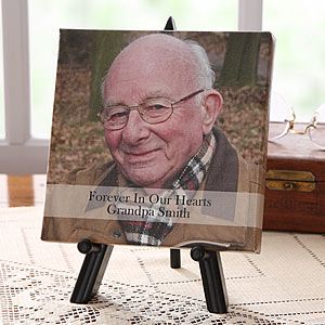 Personalized Memorial Photo Canvas Art   Forever In Our Hearts