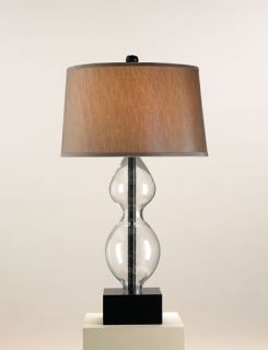Leimotif 1 Light Table Lamps in Blown Glass/Black 6980