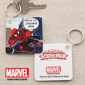 Personalized Spiderman Key Ring