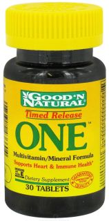 Good N Natural   One Long Acting Multiple Vitamin and Mineral Supplement Time Release   30 Tablets