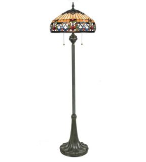 Belle Fleur 3 Light Floor Lamps in Vintage Bronze TFBF9362VB