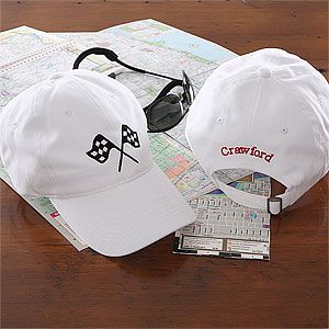 Sports Fan Personalized Baseball Hat   White