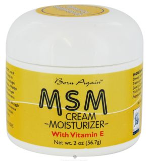 At Last Naturals   MSM Cream Moisturizer   2 oz. Formerly Born Again