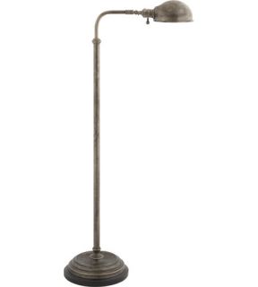 E.F. Chapman Apothecary 1 Light Floor Lamps in Sheffield Nickel CHA9161SN