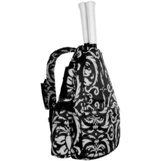Jet Pac Black and White Paisley Small Sling Jet Pac Tennis Bags