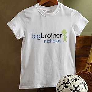 Personalized T Shirts for Kids   Big Sister or Brother