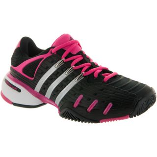 adidas Barricade V Classic adidas Womens Tennis Shoes Black/Silver/Bahia Pink