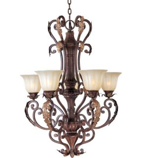 Augusta 5 Light Chandeliers in Auburn Florentine 13565CFAF