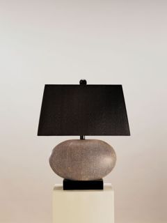 Luxor 1 Light Table Lamps in Brown Shagreen 6528