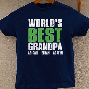 Fathers Day Gifts    Granddude Personalized Adult T Shirt