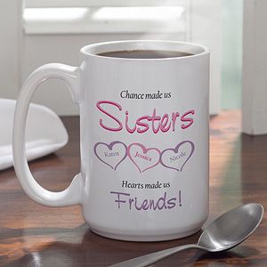 Personalized Large Coffee Mugs For Sister   My Sister, My Friend