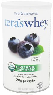 Teras Whey   Organic Grass Fed Whey Protein Blueberry   12 oz.
