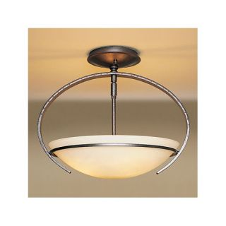 Oval Mackintosh Semi Flush Ceiling Fixture with Glass Options