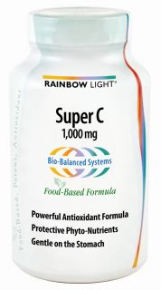Rainbow Light   Super C 1000 mg.   120 Tablets