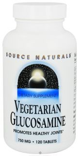 Source Naturals   Vegetarian Glucosamine Promotes Healthy Joints 750 mg.   120 Tablets