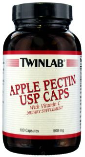 Twinlab   Apple Pectin USP Caps With Vitamin C 500 mg.   100 Capsules