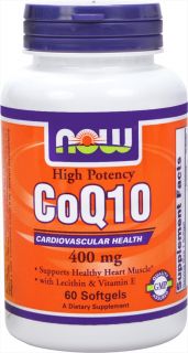 NOW Foods   Co Enzyme Q10 400 mg.   60 Softgels
