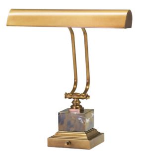 Piano Or Desk 2 Light Desk Lamps in Weathered Brass P14 280 WB
