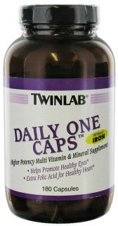 Twinlab   Daily One Caps Multivitamin & Mineral without Iron   180 Capsules