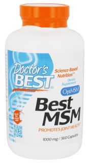 Doctors Best   Best MSM 1000 mg.   360 Capsules