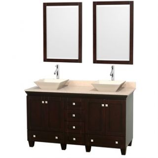 Acclaim 60 Double Bathroom Vanity for Vessel Sinks by Wyndham Collection   Espr