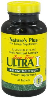 Natures Plus   Ultra I Multi Nutrient Supplement Iron Free Sustained Release   90 Tablets