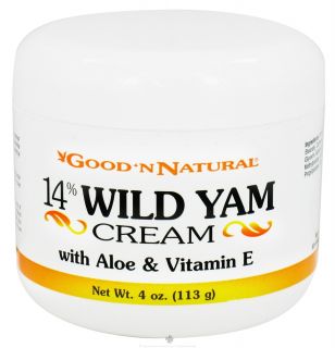 Good N Natural   14% Wild Yam Cream with Aloe and Vitamin E   4 oz.