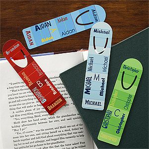 Personalized Bookmarks for Boys   My Name