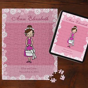 Personalized Flower Girl Gift Jigsaw Puzzle