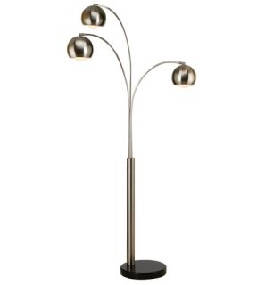 Triad 3 Light Floor Lamps in Brushed Nickel TFA9030