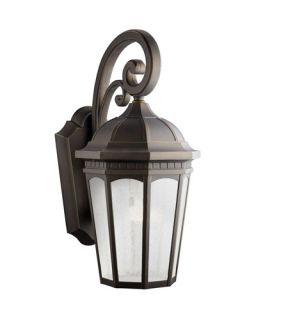 Courtyard 1 Light Outdoor Wall Lights in Rubbed Bronze 11013RZ