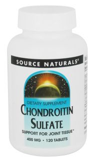 Source Naturals   Chondroitin Sulfate 400 mg.   120 Tablets