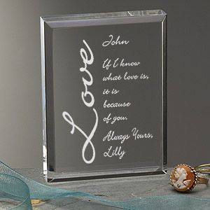 Because of You Sculpted Keepsake   Choose Style