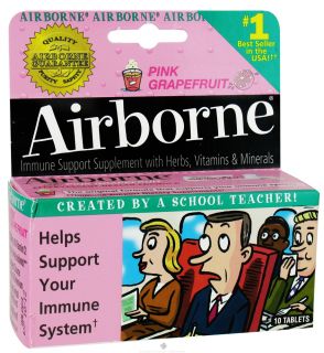 Airborne   Effervescent Health Formula Pink Grapefruit   10 Tablets