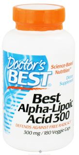 Doctors Best   Best Alpha Lipoic Acid 300 mg.   180 Vegetarian Capsules