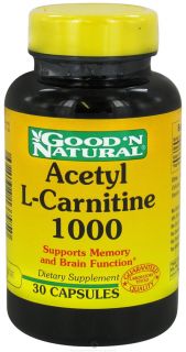 Good N Natural   Acetyl L Carnitine 1000 mg.   30 Capsules