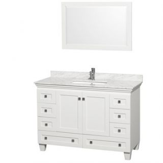 Acclaim 48 Single Bathroom Vanity by Wyndham Collection   White